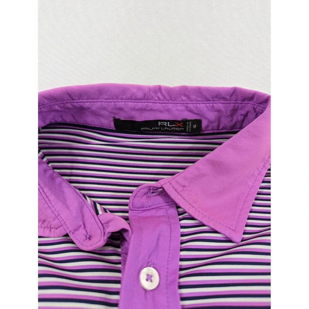 Ralph Lauren Polo Shirt Mens Large Pink RLX Golf Muirfield‎ Village Golf Medium